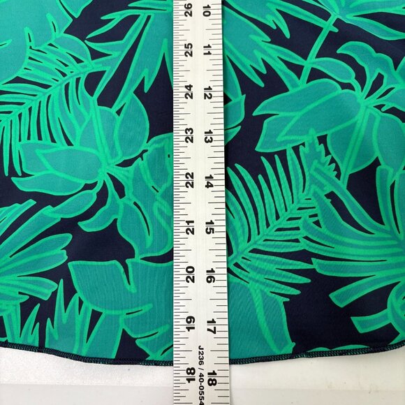 Lands End Tankini Swim Top Size M 8 10 Green Floral Built In Bra Adjustable - Picture 11 of 12